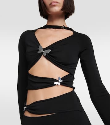 Abito midi Atalo in jersey con cut-out | Aya Muse
