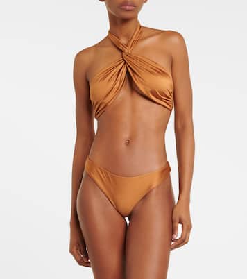 Top de bikini Helix de cuello halter | Jade Swim