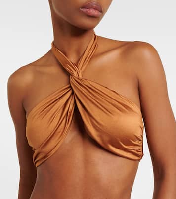Top de bikini Helix de cuello halter | Jade Swim