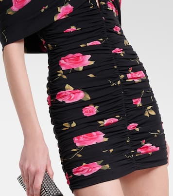 Robe à fleurs et à encolure bardot | Magda Butrym