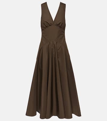Abito midi in popeline di cotone | Alaïa