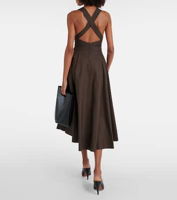 Abito midi in popeline di cotone | Alaïa