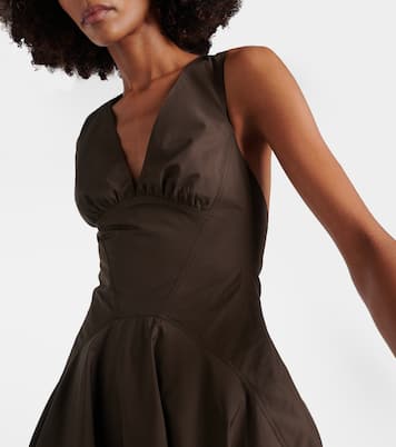 Abito midi in popeline di cotone | Alaïa
