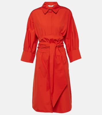 Vestido camisero de popelín de algodón | 'S Max Mara