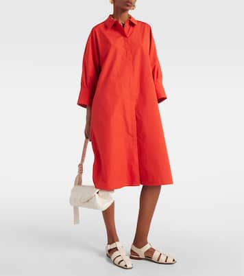 Vestido camisero de popelín de algodón | 'S Max Mara