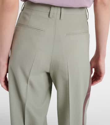 Mid-rise wool straight pants | Dries Van Noten