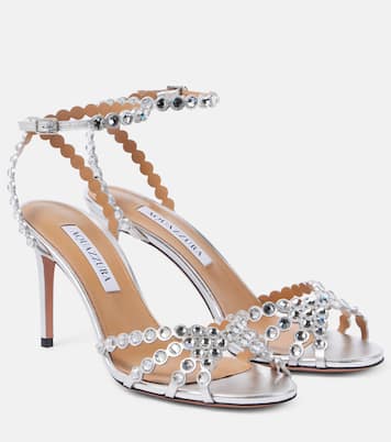 Sandali Tequila 85 in pelle con cristalli | Aquazzura