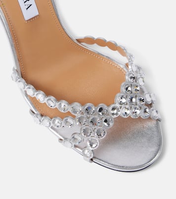 Sandali Tequila 85 in pelle con cristalli | Aquazzura
