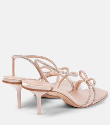 Crystalsa embellished satin sandals | Max Mara