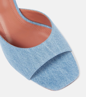 Lupita denim mules | Amina Muaddi