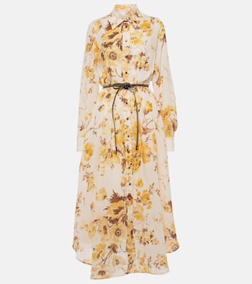 Robe chemise Ottie en ramie à fleurs | Zimmermann