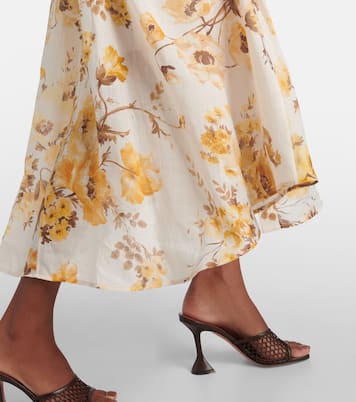 Robe chemise Ottie en ramie à fleurs | Zimmermann