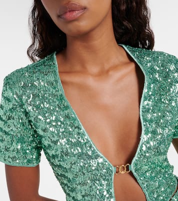 Sequined crop top | Oséree