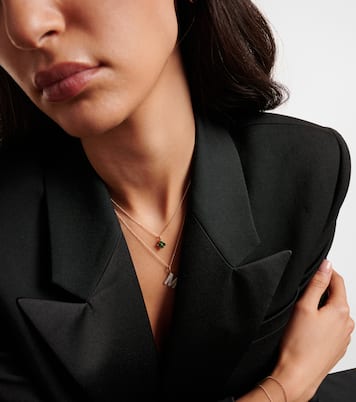Collier Luckiest Clover en or 10 ct et émeraude | Stone and Strand