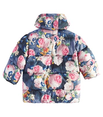 Floral puffer jacket | Monnalisa