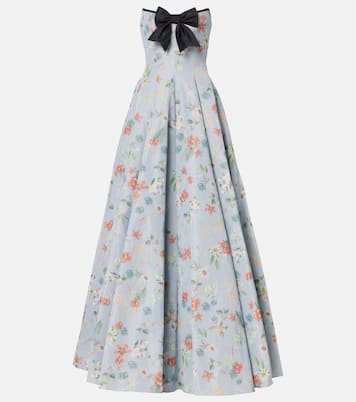 Laila floral panelled gown | Markarian