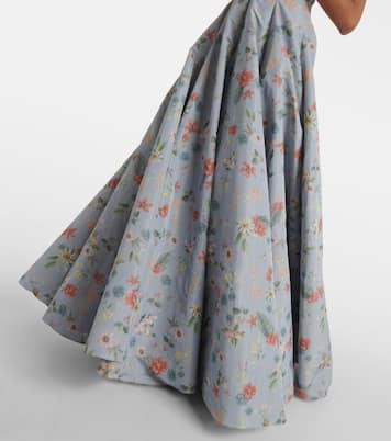 Laila floral panelled gown | Markarian