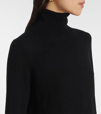 Vestido de lana y cachemir con flecos | Jardin des Orangers