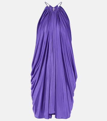 Vestido corto fruncido de jersey | Tom Ford