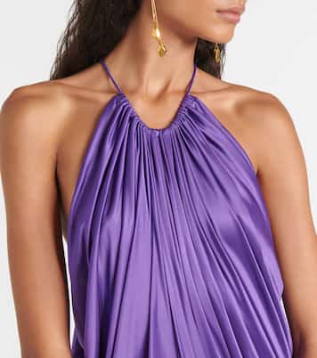 Vestido corto fruncido de jersey | Tom Ford