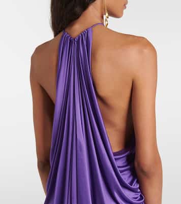 Vestido corto fruncido de jersey | Tom Ford