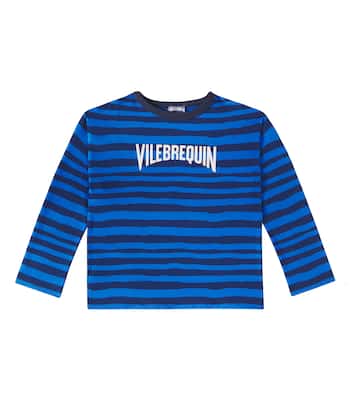 Logo striped cotton jersey T-shirt | Vilebrequin Kids