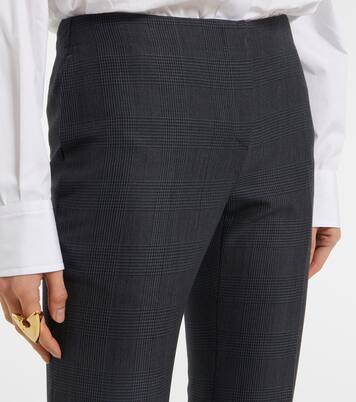 High-rise wool bootcut pants | McQueen