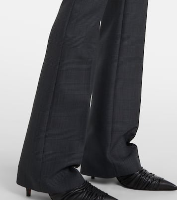 High-rise wool bootcut pants | McQueen