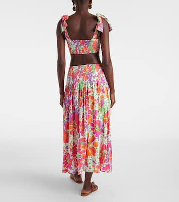 Falda larga Carla estampada | Poupette St Barth
