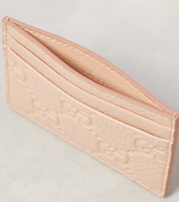 Kartenetui GG aus Leder | Gucci
