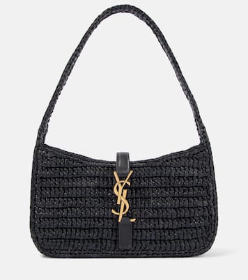 Le 5 à 7 Mini raffia shoulder bag | Saint Laurent