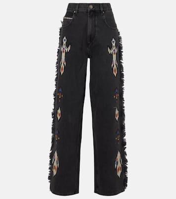Jeans a gamba larga Maella con stampa | Marant Etoile