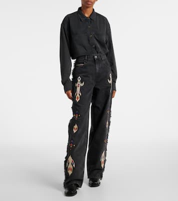 Jeans a gamba larga Maella con stampa | Marant Etoile