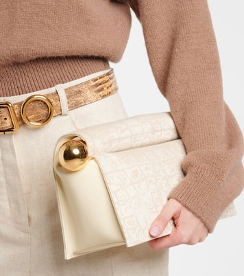 Clutch Rond Carré in canvas con pelle | Jacquemus