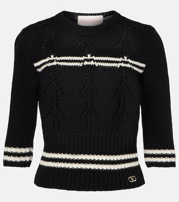 Pullover in lana a righe | Valentino