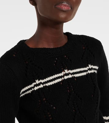 Pullover in lana a righe | Valentino