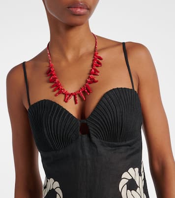 Printed linen maxi dress | Johanna Ortiz