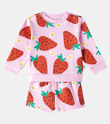 Bebé - set de sudadera y shorts de algodón | Stella McCartney Kids