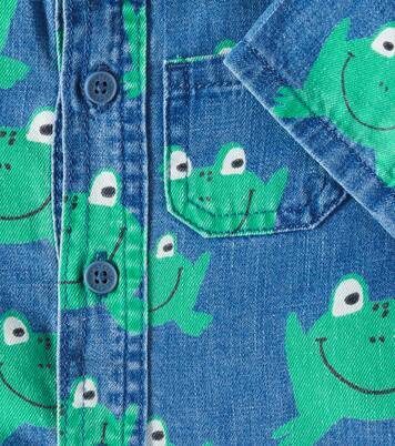 Baby Bedrucktes Hemd aus Denim | Stella McCartney Kids