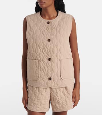 Karla quilted twill vest | Varley