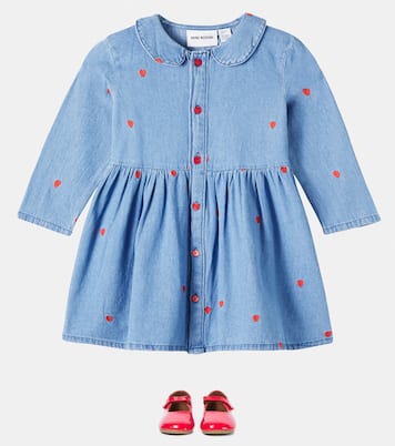 Besticktes Kleid aus Denim | Mini Rodini