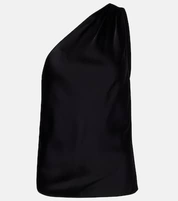 One-shoulder crêpe satin top | Tom Ford
