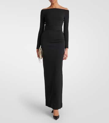 Sabina off-shoulder gown | Solace London