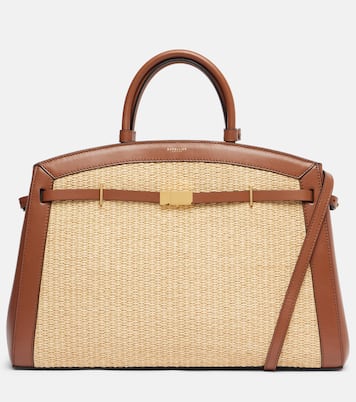 Sac Hudson en raphia et cuir | DeMellier