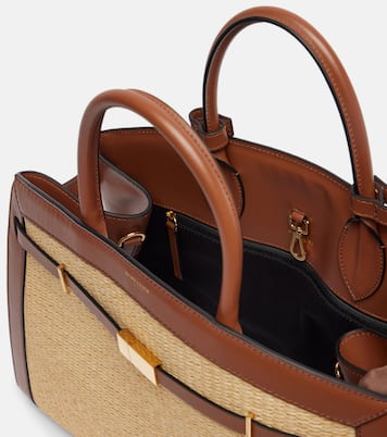 Sac Hudson en raphia et cuir | DeMellier