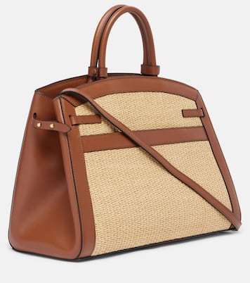 Sac Hudson en raphia et cuir | DeMellier