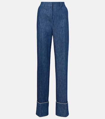 Pantaloni regular in chambray | Valentino