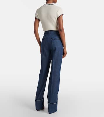 Pantaloni regular in chambray | Valentino