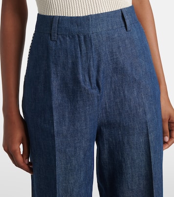Pantaloni regular in chambray | Valentino