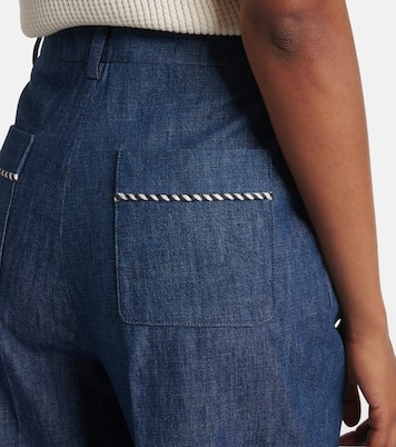 Pantaloni regular in chambray | Valentino